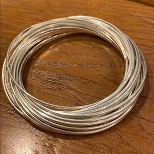 Silpada 21 Interlocking Bangle Sterling Bracelet